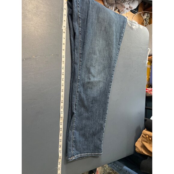 L.L.Bean Womens Favorite Fit Jeans Size‎ 20 Reg Dark Wash Denim Straight Leg - Picture 5 of 11